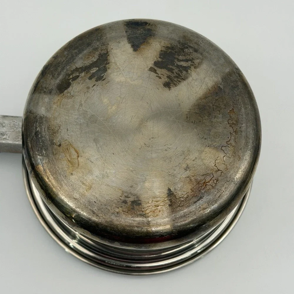 Vintage Saladmaster T304S Stainless Steel Sauce Pan Pot 1.5 Qt w/ Vapor Vent Lid